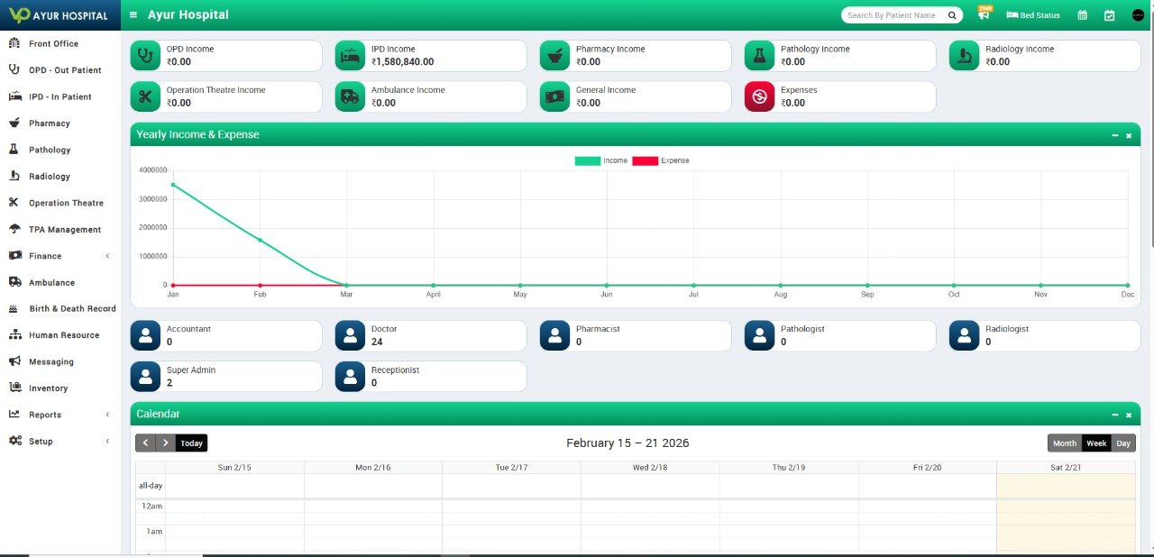 Hospital Administration Dashboard