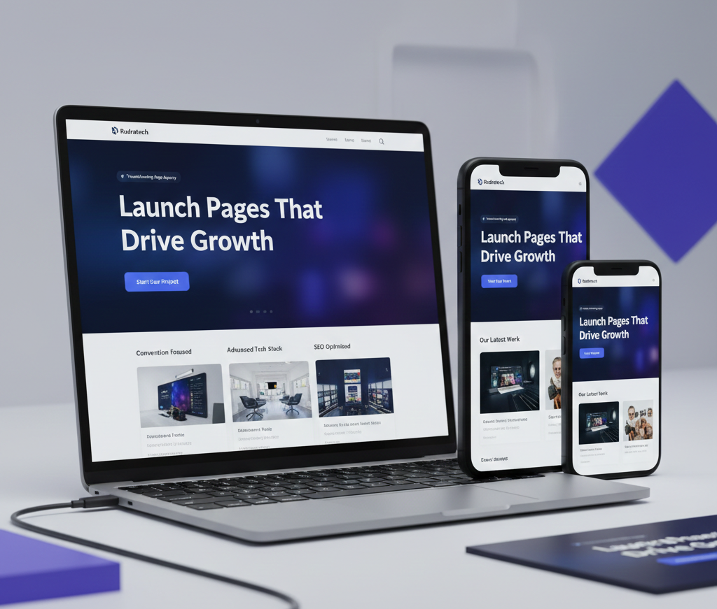 Rudratech Landing Page Design